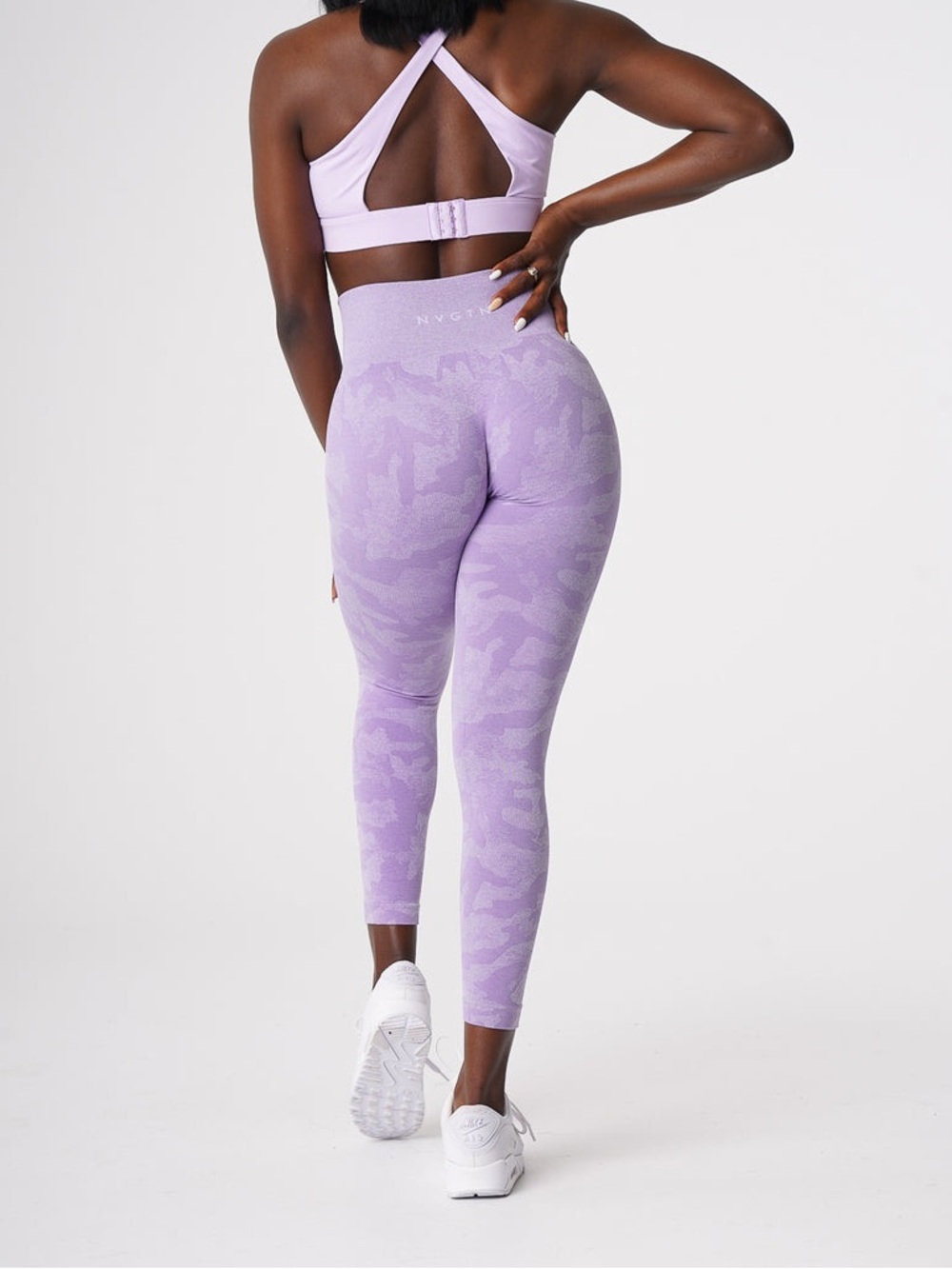 NVGTN Lilac Camo Seamless Leggings